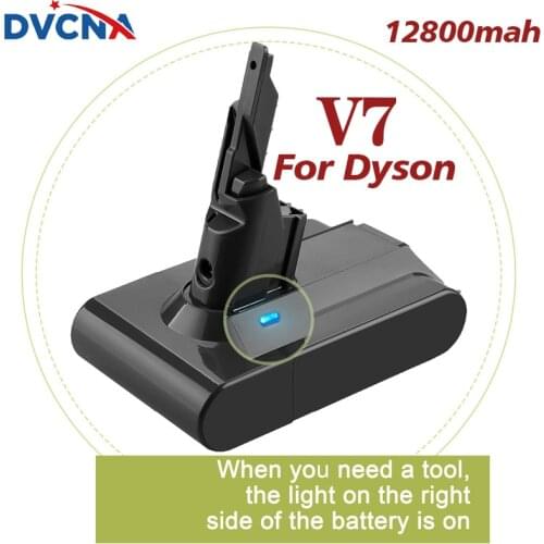 100% original 21.6V 12800mAh Li-lon Rechargeable Battery 21.6V 9.8Ah For Dyson V7 battery Animal Pro Vacuum Cleaner Replacement