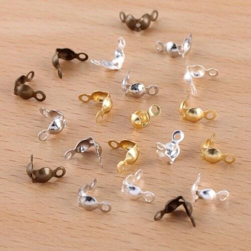 200pcs/lot 4mm Antique Bronze Silver Rhodium Copper Connectors Clasps Fit Ball Chains for DIY Jewelry Making Findings