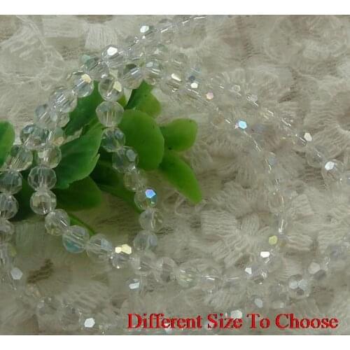 4mm 6mm 3mm 1000Pcs/lot strand Faceted Glass Cuts Looses Crystal Beads Colored white clear AB black white hrh3 bead