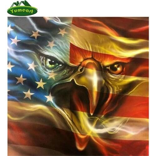 Eagle Animal Diamond Painting Needlework Diamond Embroidery Eagle and Flag Rhinestones Mosaic Art Crafts YHAll paper Decor
