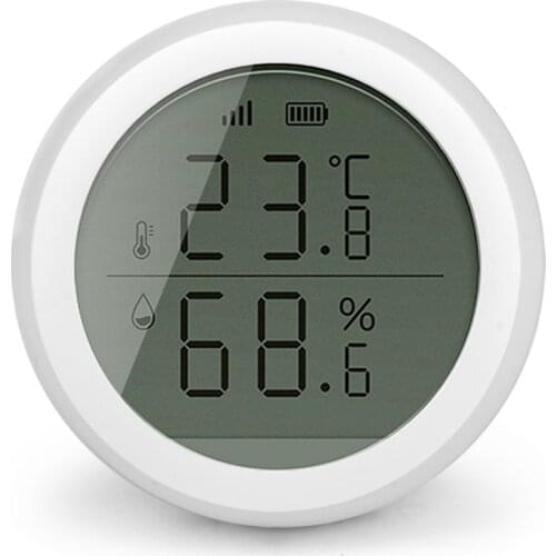Tuya ZigBee Smart Home Temperature and Humidity Sensor with LED Screen Works with Amazon Google Home Assistant