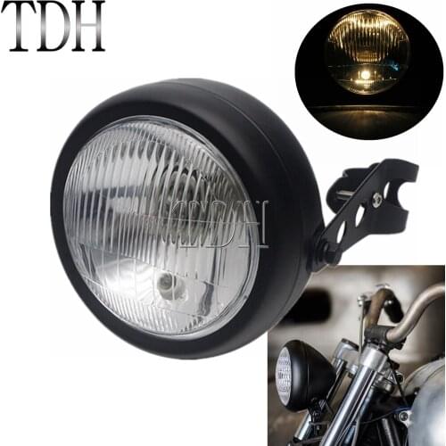 For CG125 GN125 Motorcycle Retro Front Head Light Headlamp For Harley Honda Cafe Racer Chopper Bobber Vintage Headlight