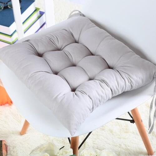 Household Thick Solid Color Sanding Chair Cushion Chair Cushion Winter Office Bar Chair Back Seat Sofa Cushion Hip Chair