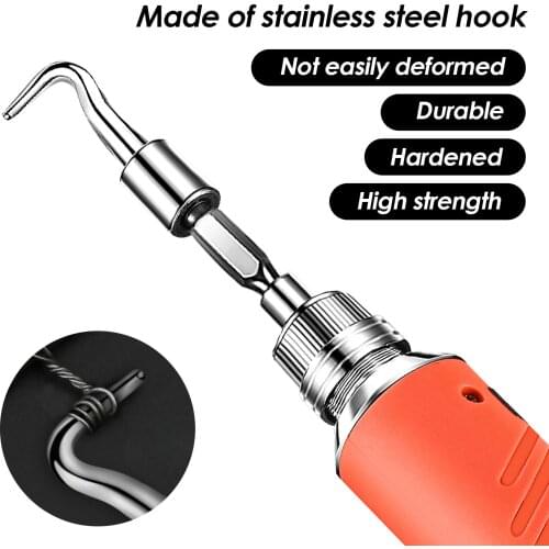 Electric Rebar Tying Knotting Hook Automatic Rebar Tier Binding Machine Wire Knoting Rechargeable Twister Pliers Bar Steel Tool