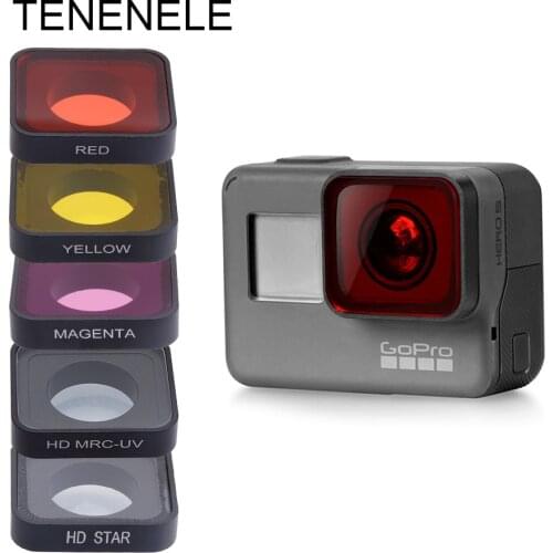 Hero5/Hero6 Polarize UV ND 4 8 16 Camera Filters For GoPro Hero 5/5 Black/6/2018 Red Yellow Magenta Diving Filter Accessories
