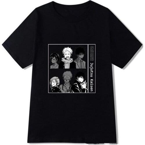 Japanese Anime Jujutsu Kaisen T Shirt Man New 2021 Summer Print Modal T-shirt for Woman