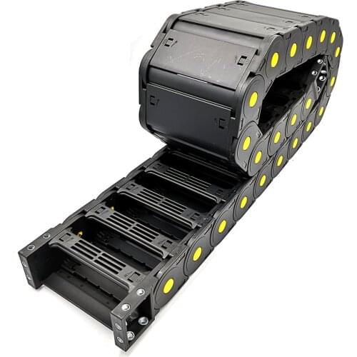 JFLO 30x100mm 1 Meter Towline Transmission Nylon Drag Chain Wire Carrier Cable Semi-enclosed Interior Opening Free Shipping