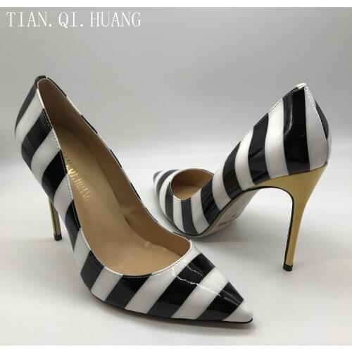 New Arrival Design High Heels Shoes Women Pumps Sexy Casual High Quality Fashion Genuine leather Shoes Woman TIAN.QI.HUANG