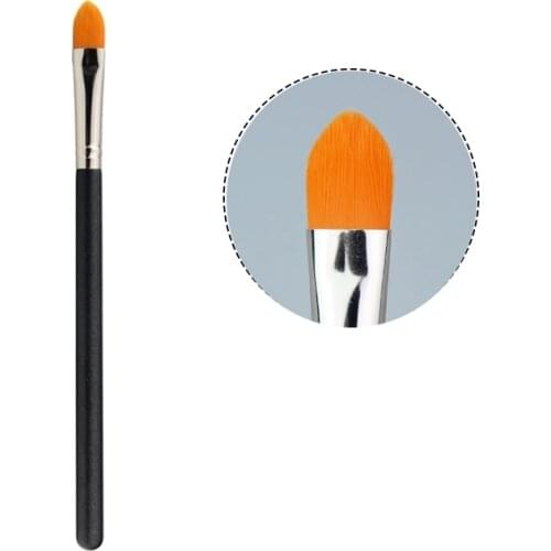 1Pc Professional Straight Flat Concealer Brush Synthetic Fiber Concealer Cosmetic Makeup Brush Blending Beauty Makeup Brush