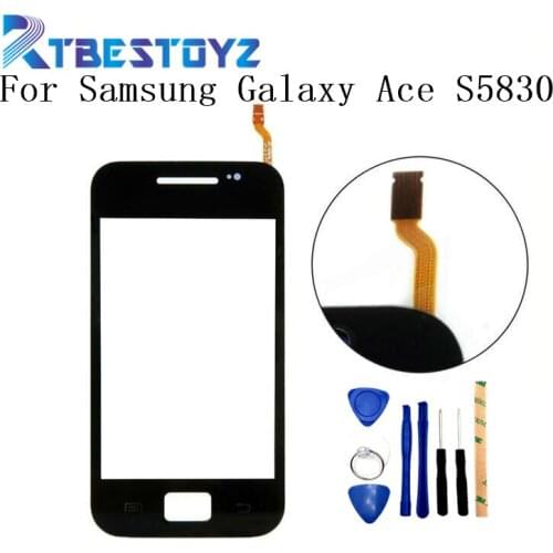 RTBESTOYZ Touch Screen Sensor For Samsung Galaxy Ace S5830 S5830i GT-S5830 Window Glass Digitizer Touchscreen Parts