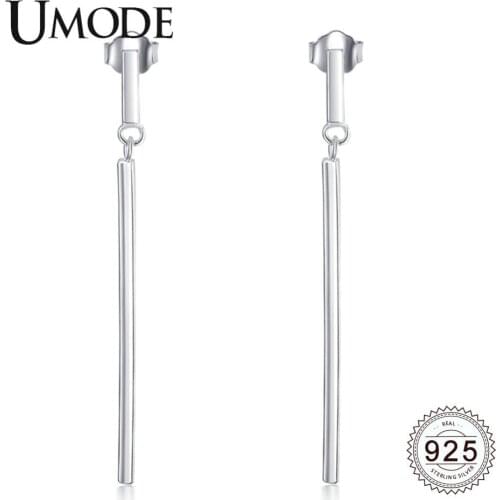 UMODE New 925 Sterling Silver Bracelet for Women White Gold Charm Bracelet Jewelry with Extend Link Chain ALE0245