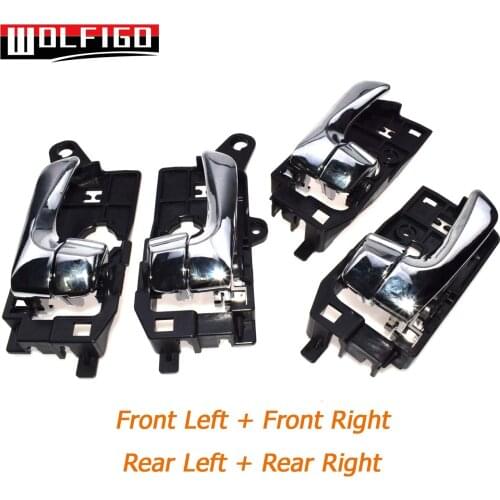 WOLFIGO 1PC / 2PCS / 4PCS Front Rear Left Right Chrome Inner Inside Door Handles For Hyundai Sonata 08-10 826103K530,826203K530