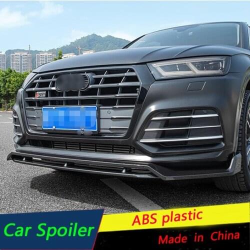For Audi Q5 Body kit Front Bumper Diffuser Protector For 2020 2021 New Audi Q5L Front Spoiler Body kit Bumper shovel lip spoiler