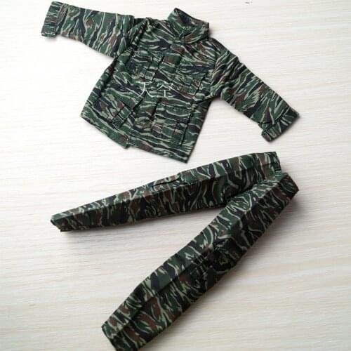 1/6 Soldier pattern camouflage uniform US military uniform for 12 inch action figure body