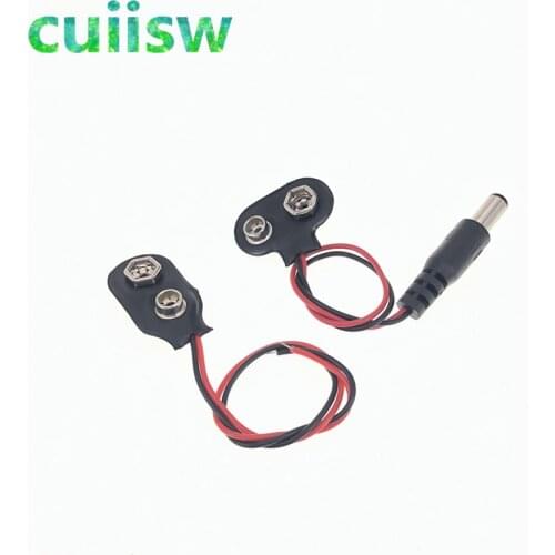 1pcs DC 9V Battery Connector 9V Battery button power plug DIY Jack Connector