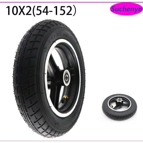 10x2 54-152 Tire Inner Tube and Alloy Rims hub for Electric Scooter Balance Scooter Wheelbarrow Wheelchair 10 inch Tyre Wheel