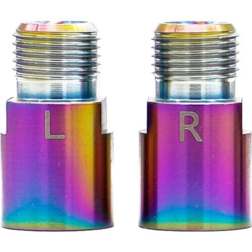 2Pcs Bicycle Pedal Extender Portable Threaded Pedals Bike Pedal Spacers Bike Extension Shaft Adapters for Cycling Equipment