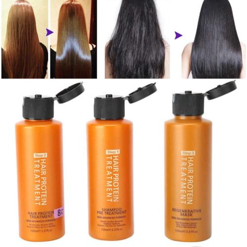 3pcs/set Hair Care Repair Kit Hair Conditioner Protein Hair Mask Oil Control Cleaning Shampoo Hair Conditioner Treatment Kits