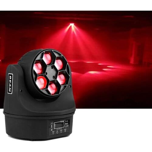 6X15w RGBW 4IN1 Led Beam Moving Head Light DMX control 6 bee eyes wash effects Stage Lighting Wonderful DJ Disco party lights