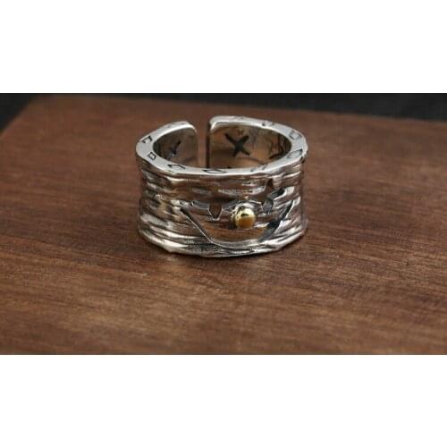 925 STERLING SILVER biker men mens rings Ring jewelry A5738