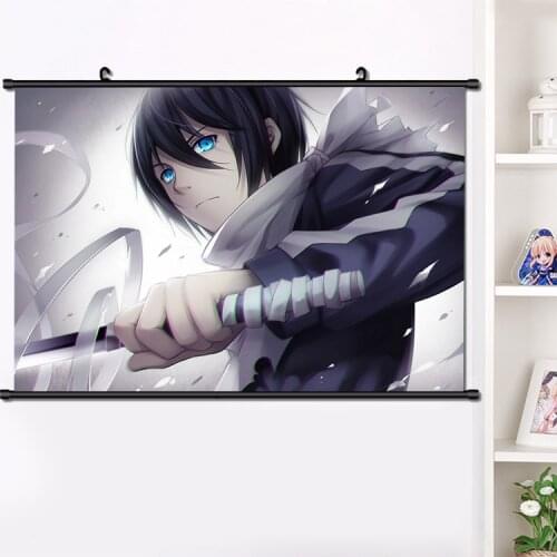 Anime Noragami YABOKU Iki Hiyori Yukine Nora Wall Scroll Poster Manga Wall Hanging Poster Fashion Home Decoration Art 40*60cm