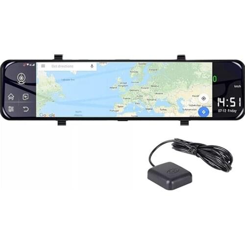 12 Inch Car Rearview Mirror Auto Recorder Android 8.1 Rear View Mirror Car Dvr 2GB+32GB Night Vision Mirror Dvr Dash Cam