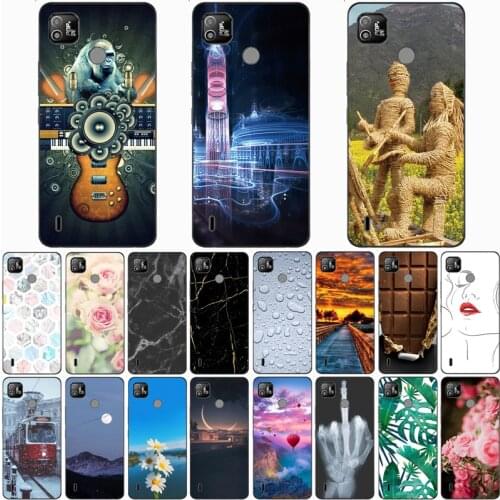 For Tecno Pop 4 Pro Case Wolf Silicon TPU Fundas for Tecno Pop 4 LTE Cat Animal Shell Bag Housing Phone Cases