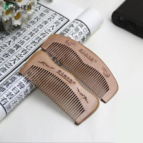 1pc Peach Wood Healthy No Static Massage Wooden Hair Comb Anti-static Head Massage Hair Care Wooden Styling Tools
