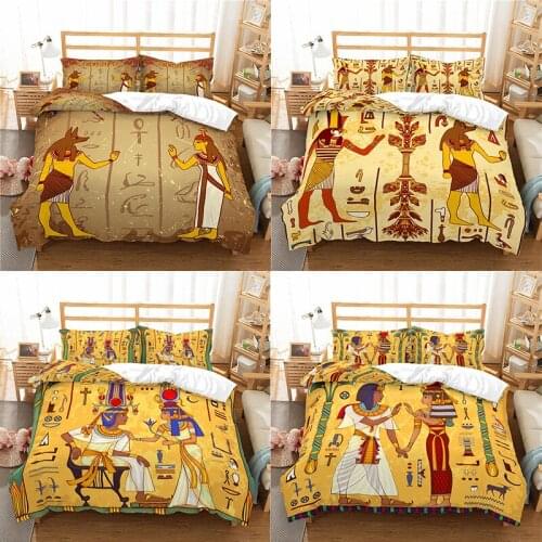 Home Textile Luxury 3D Indians Print 2/3Pcs Comfortable Duvet Cover PillowCase Bedding Sets Queen and King EU/US/AU Size