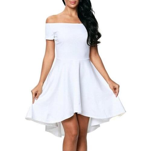 ENLU Solid Summer Dresses