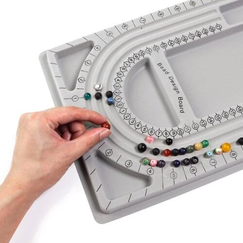 13 Styles Flocked Bead Board For Bracelet Necklace Tray Beading Accessories Measuring Tools Crafts For Jewelry Making DIY