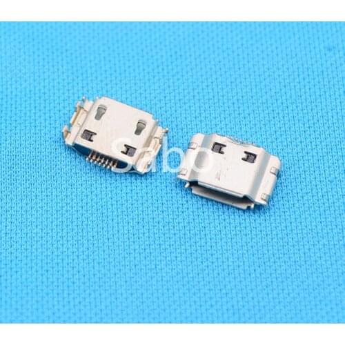 10pcs Micro USB Jack Connector Female 7 pin Charging Socket For samsung I9000 S8000 S5630C S5620 S5660 I8910 I9003 I9008 I9020
