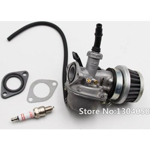 PZ19 Hand Choke Carburetor 50cc 70cc 90cc 110cc Air Filter Spark Plug Gasket ATV Go-Kart Dirt Bike Chinese NEW