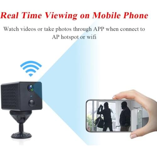Mini WiFi camera HD wireless remote monitoring camera mini IP camera small video recorder long time video night vision