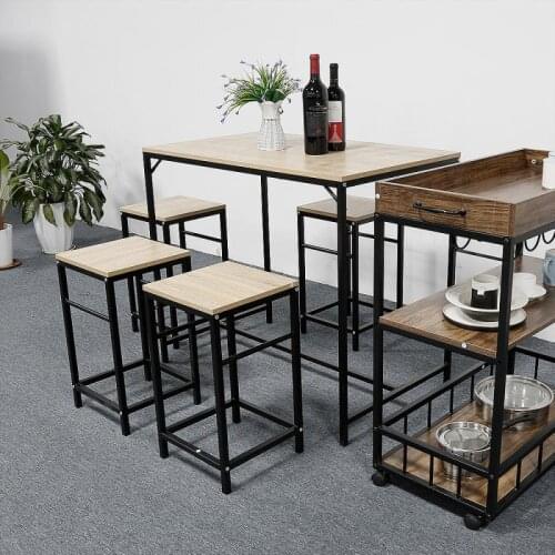 5PCS Modern Minimalist Style Wooden Dining Room Furniture Sets Include Dinner Table And Dinner Chairs Wooden Home Furniture HWC