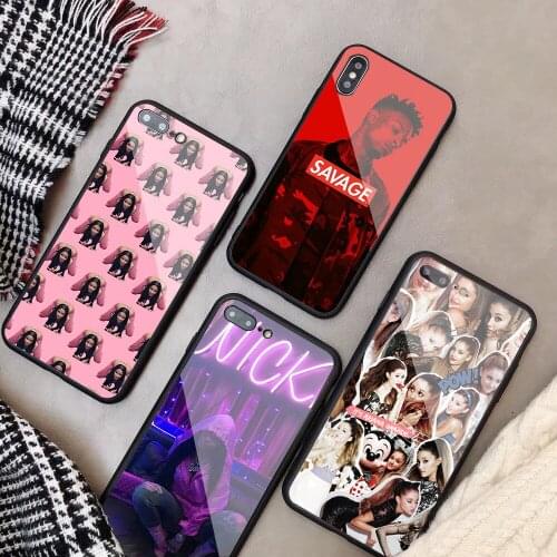 Nicki Minaj Tempered Glass Phone Case For iPhone 6 6plus 7 plus 8 8plus 5 5S 5C SE For iPhone X XS XR XS Max