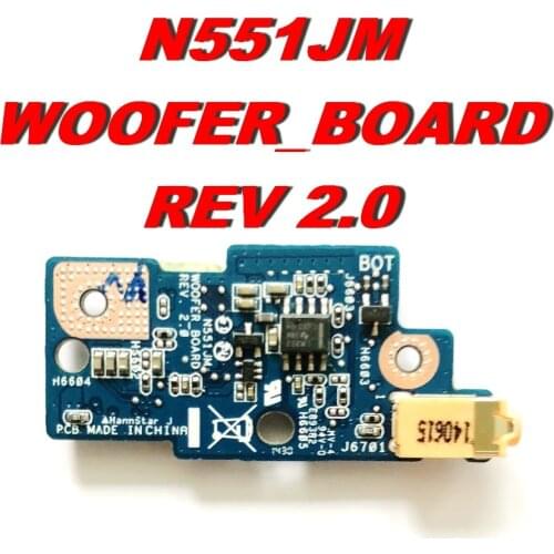 Original For ASUS N551JM Audio board N551JM WOOFER_BOARD REV 2.0 Tester good Free shipping
