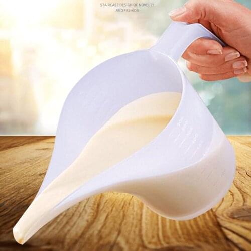 Plastic Tip Mouth Plastic Measuring Jug Cup Graduated Surface Cooking Kitchen Bakery Baking Tea Large Capacity Measuring Cup