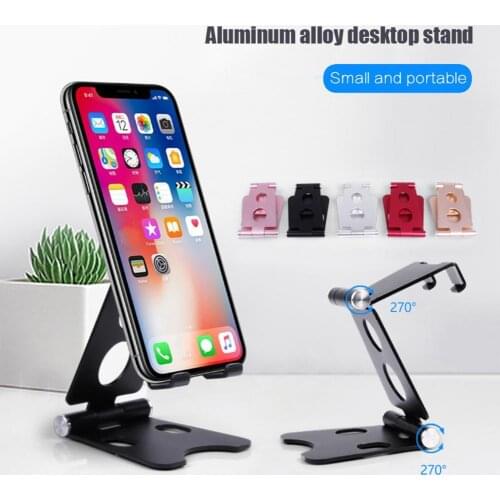 Aluminium Alloy Metal Tablet Stand Bracket Universal Phone Holder for iPad Pro Mini Air 11inch for iphone 8 X SE 11 Samsung S20