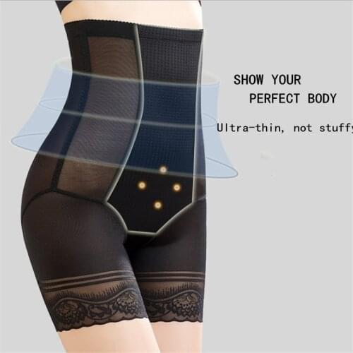 High-waist abdomen panties volcanic stone fat-burning slim panties postpartum plastic waist buttocks body pants Freeshipping