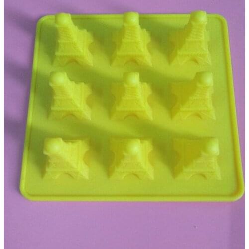 9 cavity Eiffel Tower shape silicone mold fondant cake decoration mold ice mold resin clay craft mold DIY tool