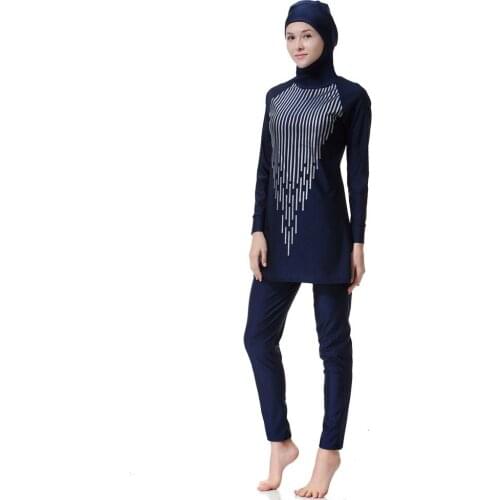 Modest bikini muslim womens swimsuits Combinaison natation femme musulman bathing suits xs burkini hijab 2 piezas long sleeve