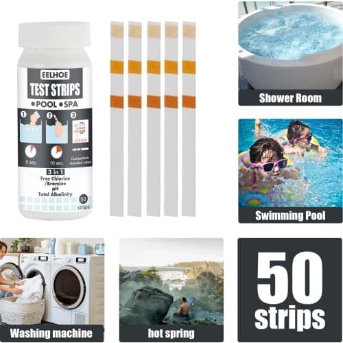 50x Urine Acid Alkali Test Strip Water Quality Test Paper Swimming Pool Swimming Portable Outdoor Elements Accessories