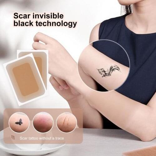 5Pcs Tattoo Cover Sticker Ultra-Thin Tear Resistance Breathable Body Tattoo Flaw Conceal Sticker Patch for Arm