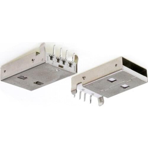 10/20/50pcs A Type USB 2.0 Jack Male Plug Connector USB jack AM 4pin Sink 2.5 SMT /Sink 1.2 DIP Cable Soldering diy