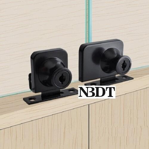 4Pcs/lot No Drilling 5-8mm Glass Wine Cabinet Cupboard Showcase Display Glass Door Lock Knob Different Alike Keys Chrome Black