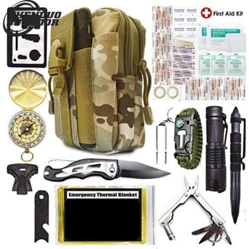 40pcs/Set Portable Emergency Survival Set First Aid Kit for Medicines Outdoor Camping Hiking Medical Bag Emergency Handbag