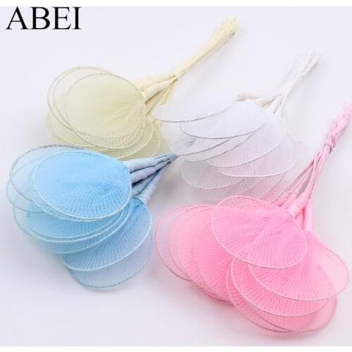 50pcs/lot Artificial Stockings Silk Flower Wedding Party Baby Favor Decors DIY Handmamde Material Fake Flowers for Baby Shower