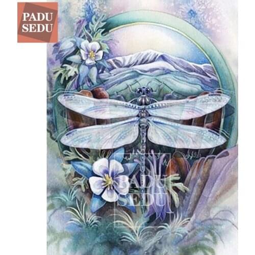 5D Diy Diamond Painting Full Round Square Cross Stitch Dragonfly Diamond Crystal Mosaic Beads Embroidery Sale Hobby Picture Kits