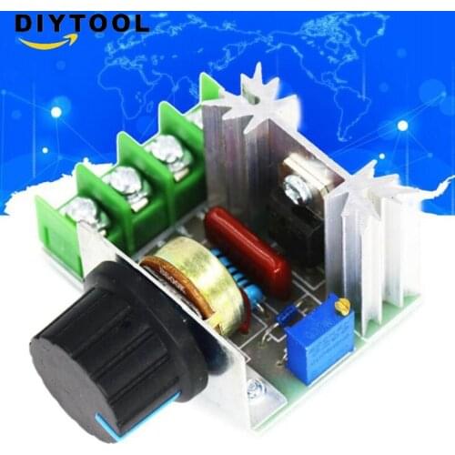 AC 220V 2000W imported SCR electronic voltage regulator dimmer speed regulator thermostat electronic voltage regulator module